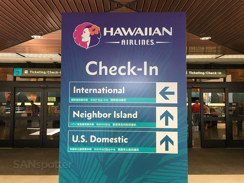 hawaiian airlines signage