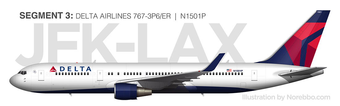 delta 767-300 illustration