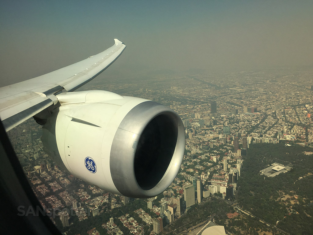 overflying mexico city