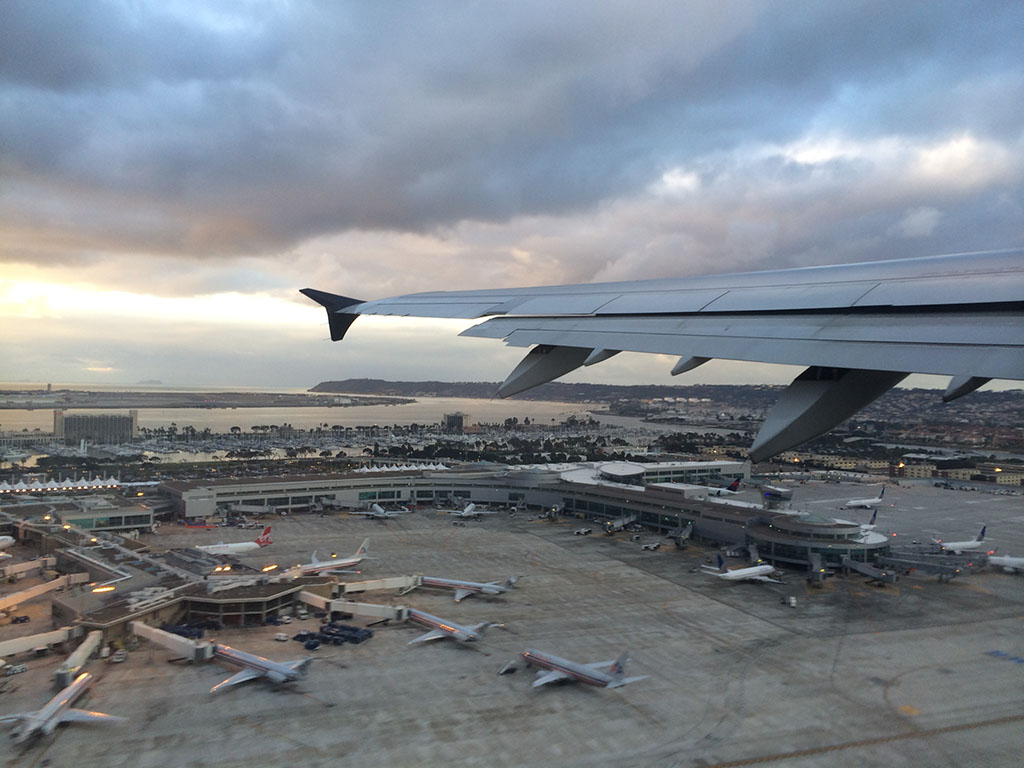 view of Terminal 2 at SAN