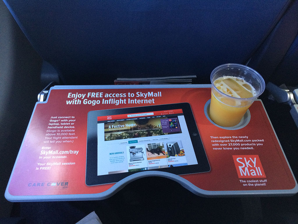 tray table advertising