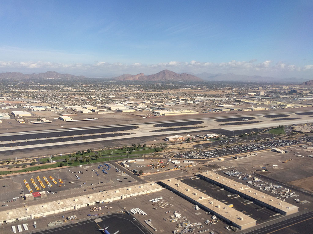 view of runway 8 at PHX