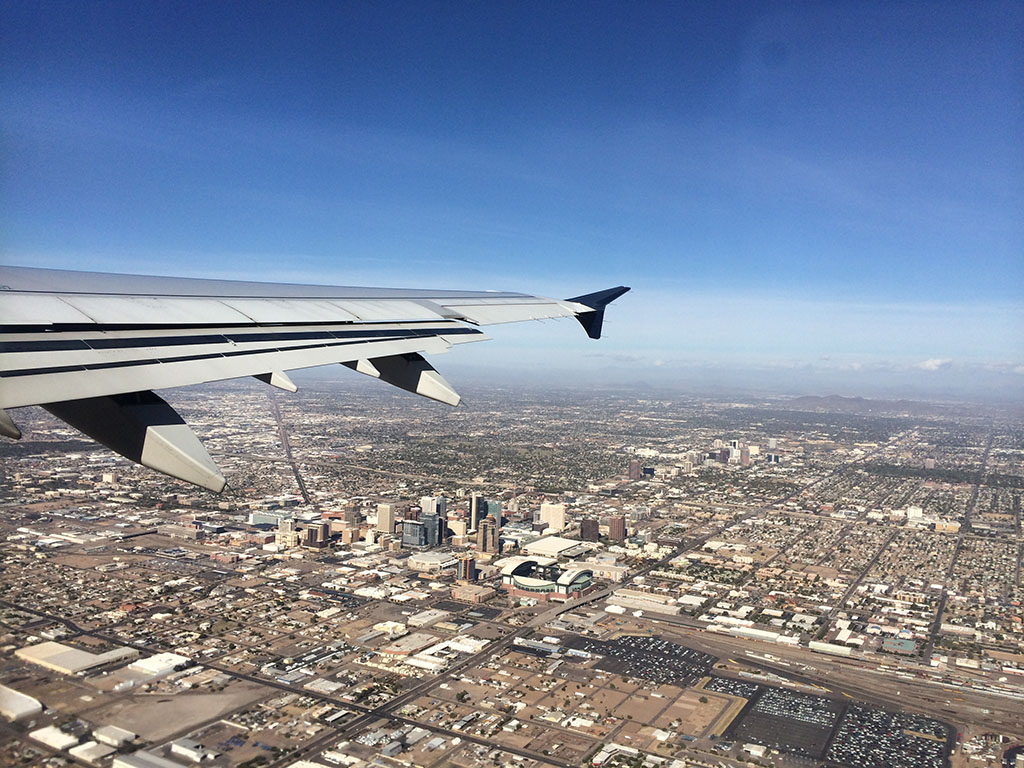 climbing out of PHX