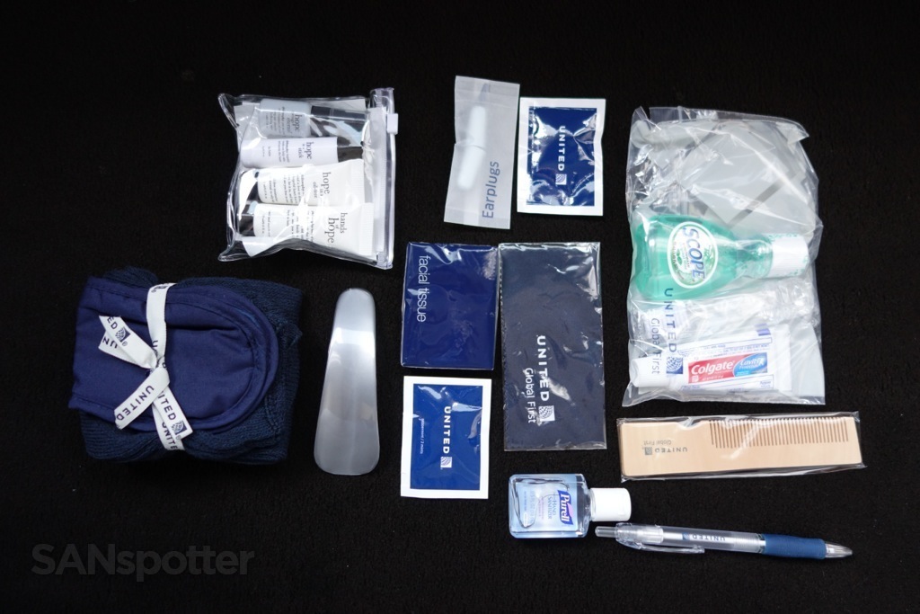 contents of the amenity kit 