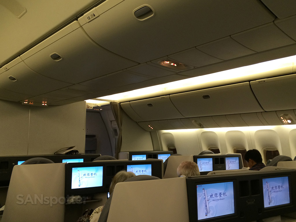 Air China 777-300 business class cabin