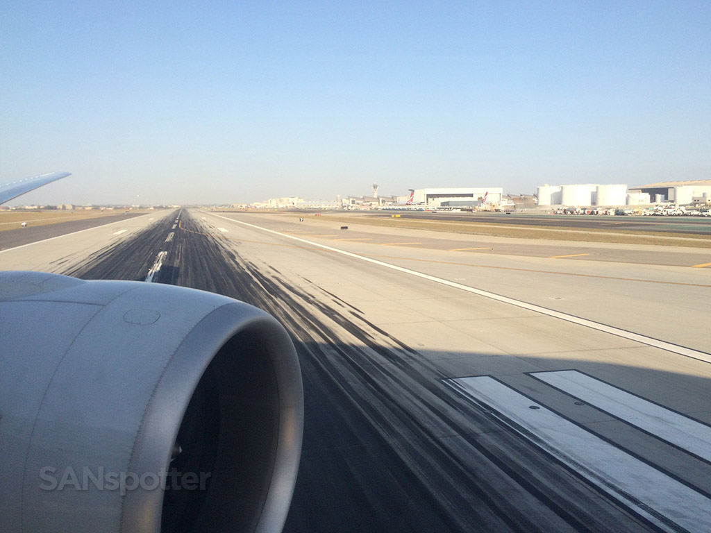 Crossing over 24L at LAX