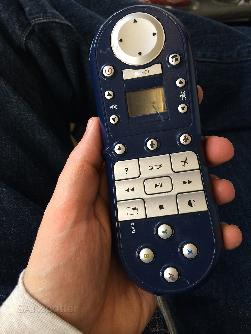 in seat entertainment remote air china business class