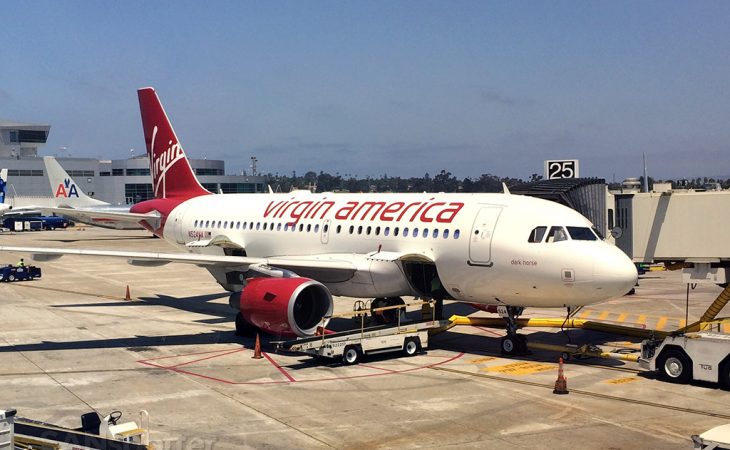 Virgin America A319 at SAN