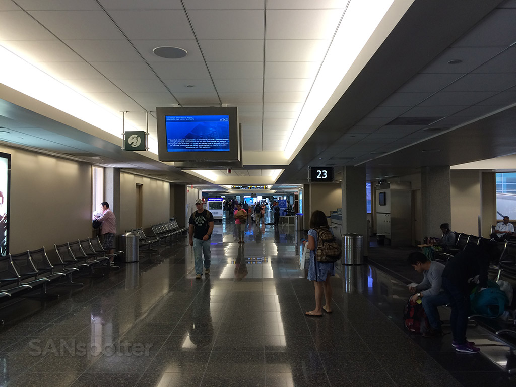 looking towards the south in terminal 2 east at SAN