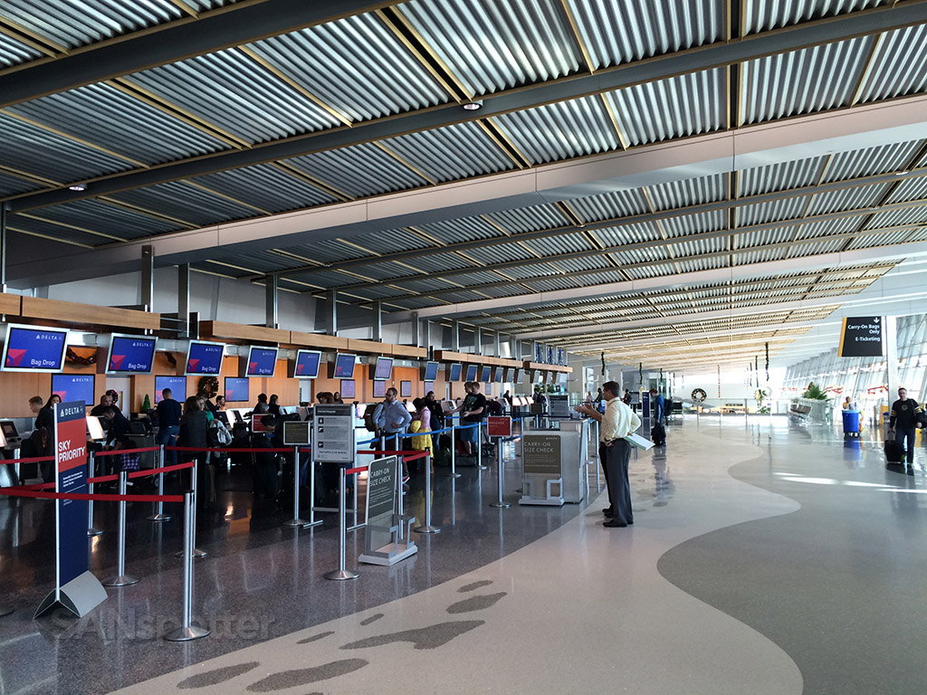ticket counters at SAN