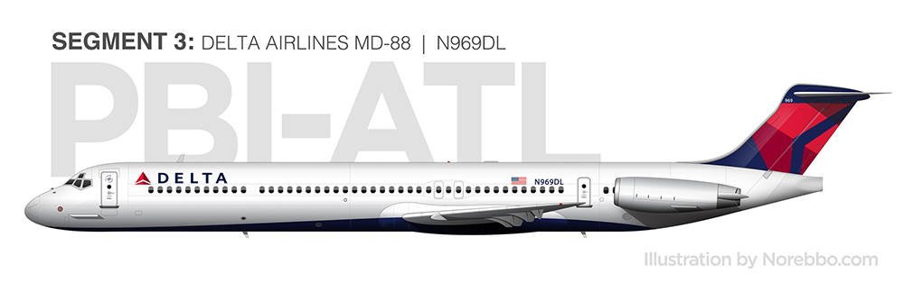 Delta Airlines MD-88 N969DL