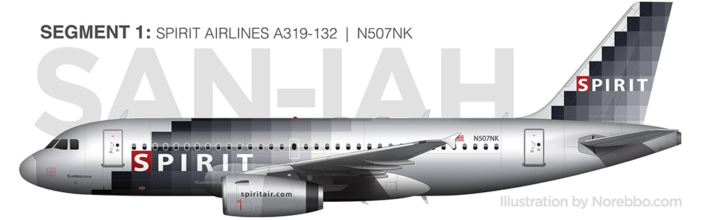 spirit airlines airliner art