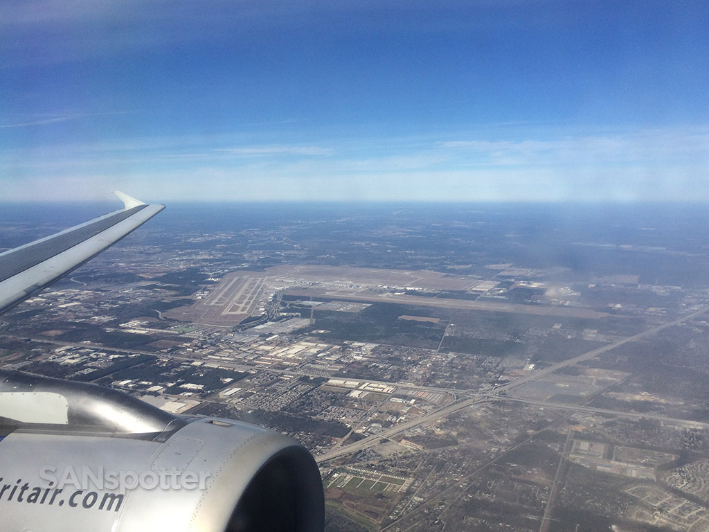 approaching IAH on the downwind leg for runway 27