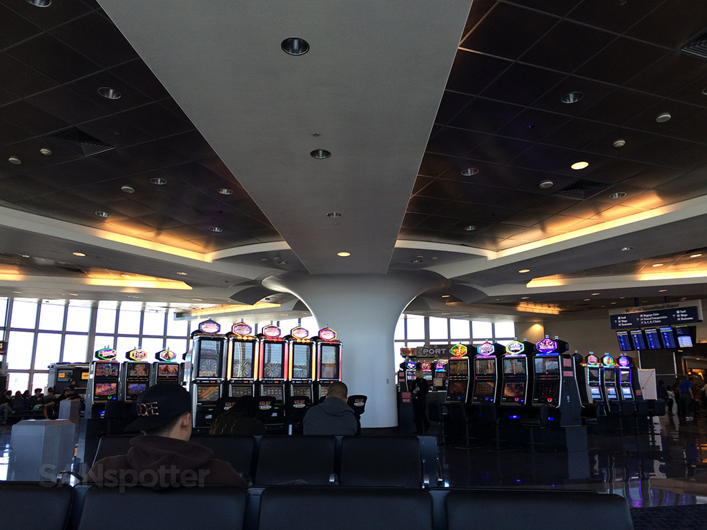 slot machines in terminal B at LAS