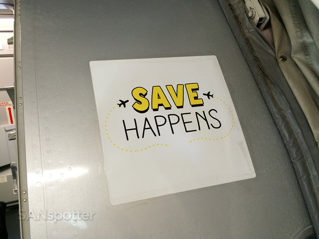 spirit airlines boarding door branding