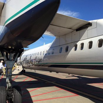 Horizon Air Dash 8 Q400 economy class Bellingham to Seattle