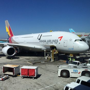Asiana A380-800 first class Los Angeles to Seoul