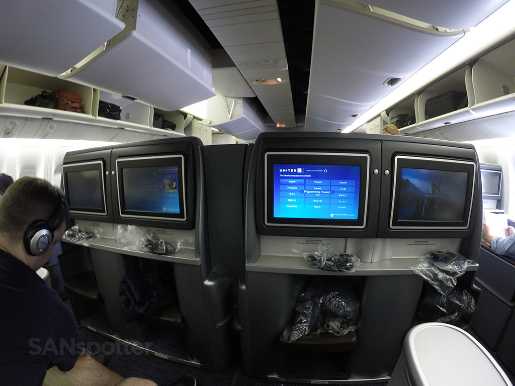 united business class cabin