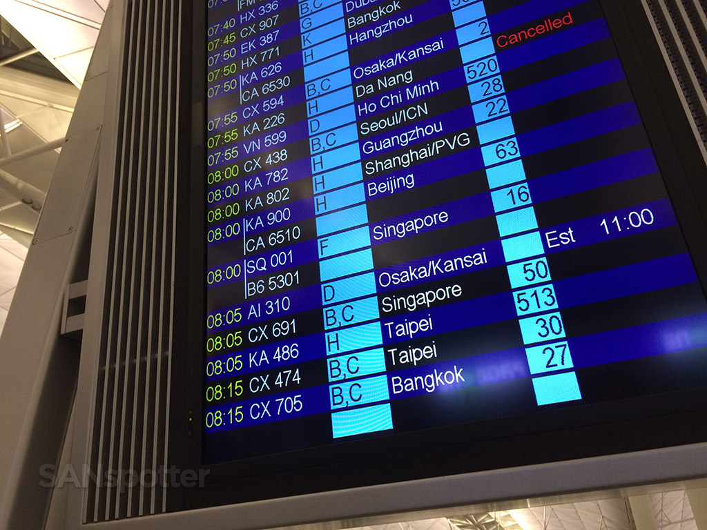 delayed flight to osaka