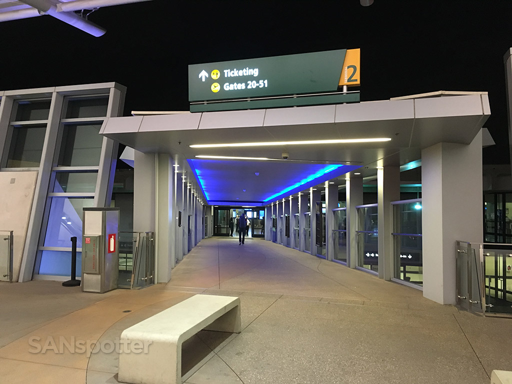 terminal 2 entrance san diego airport