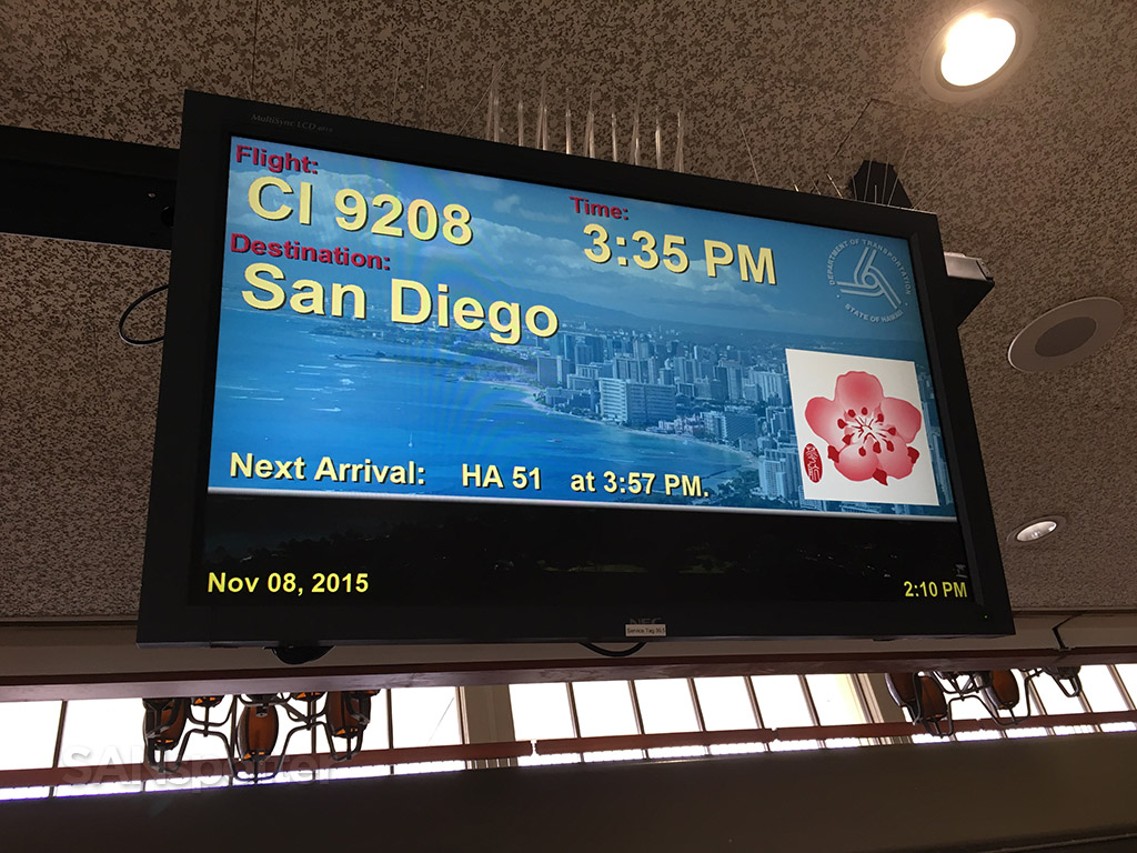 honolulu airport flight information display