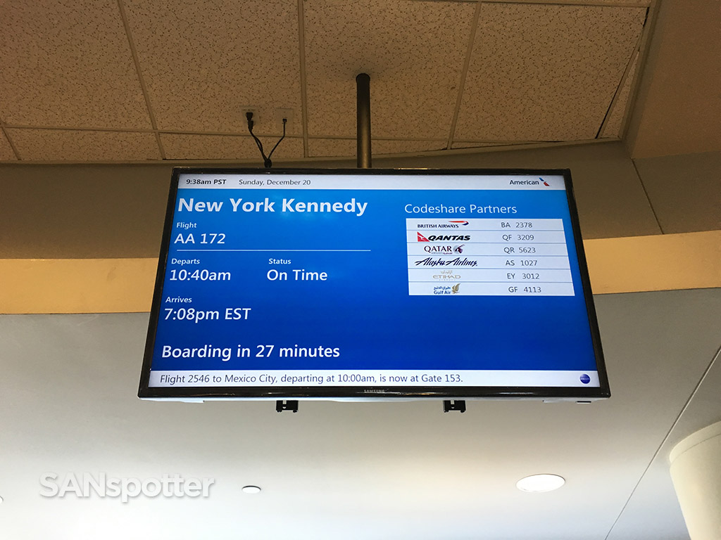 american airlines flight information board lax