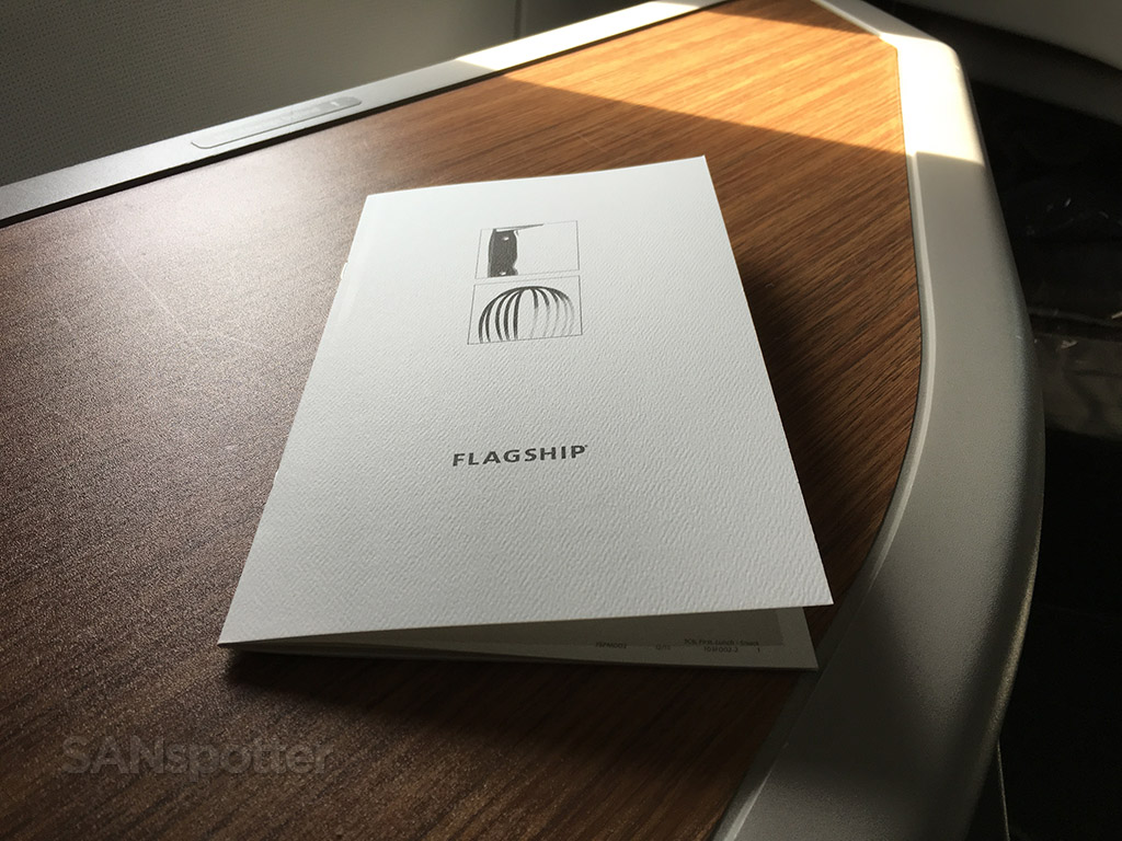 american airlines flagship menu