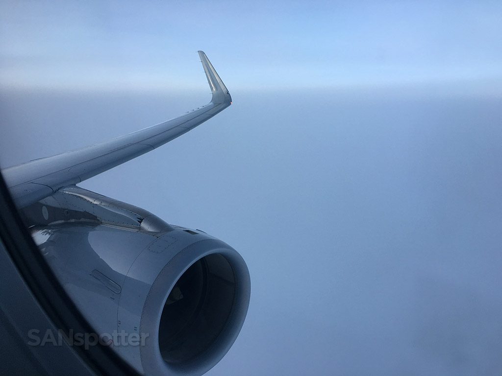 flying over clouds