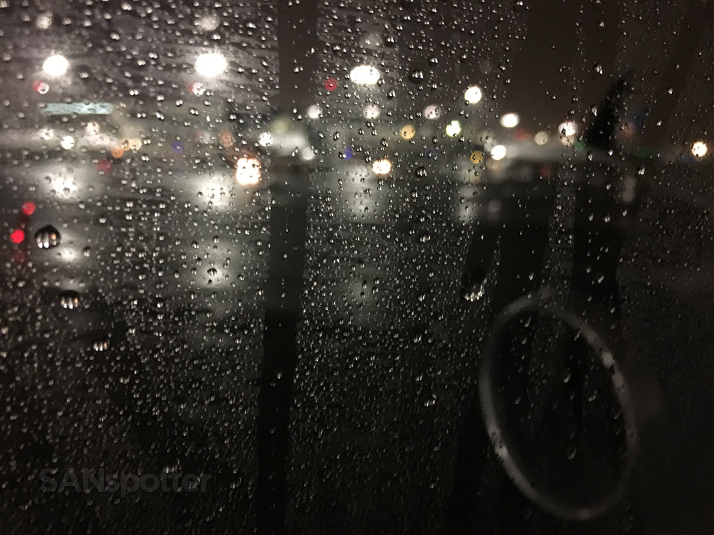 rain at LAX