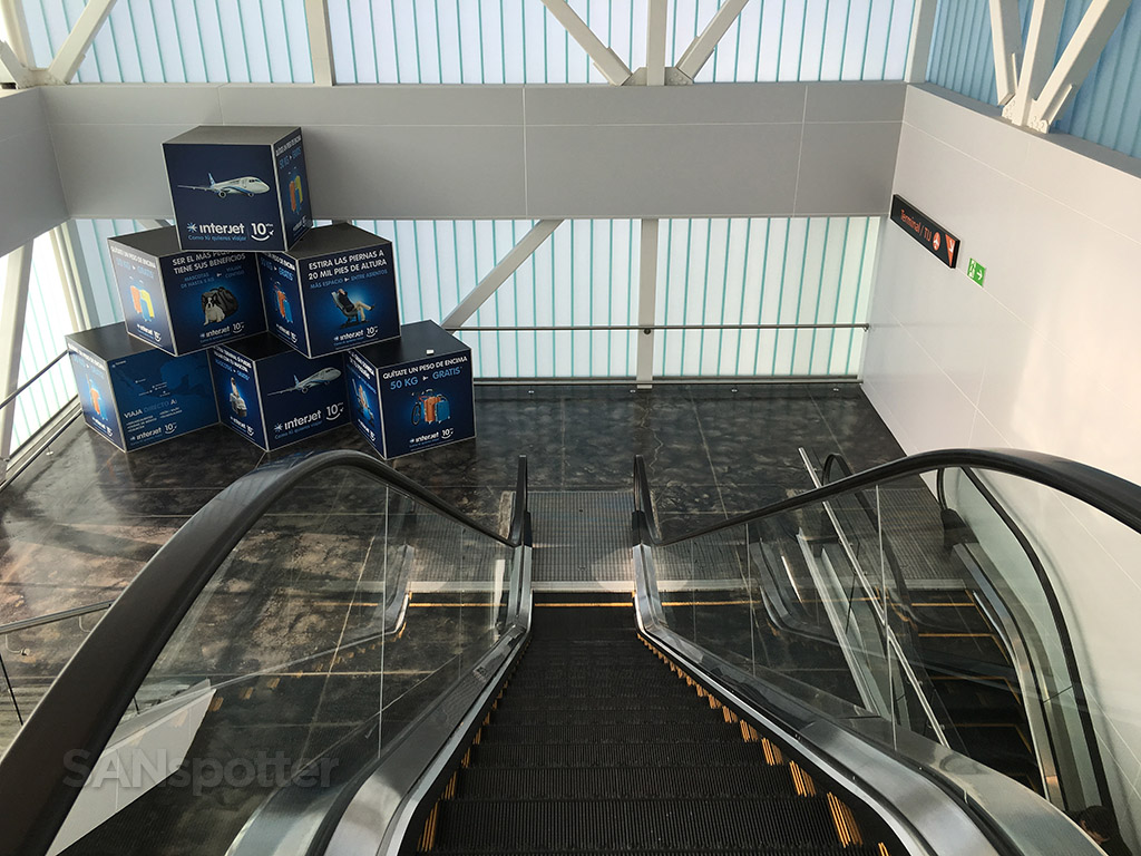 airport bridge escalator