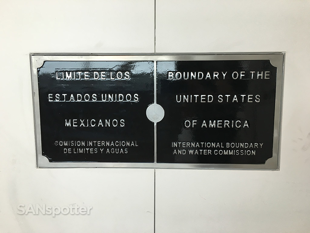 border crossing plaque