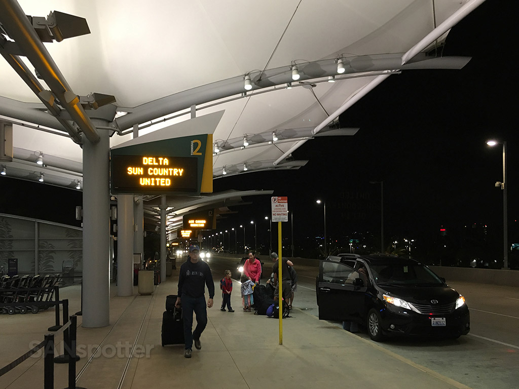 san diego airport departures level
