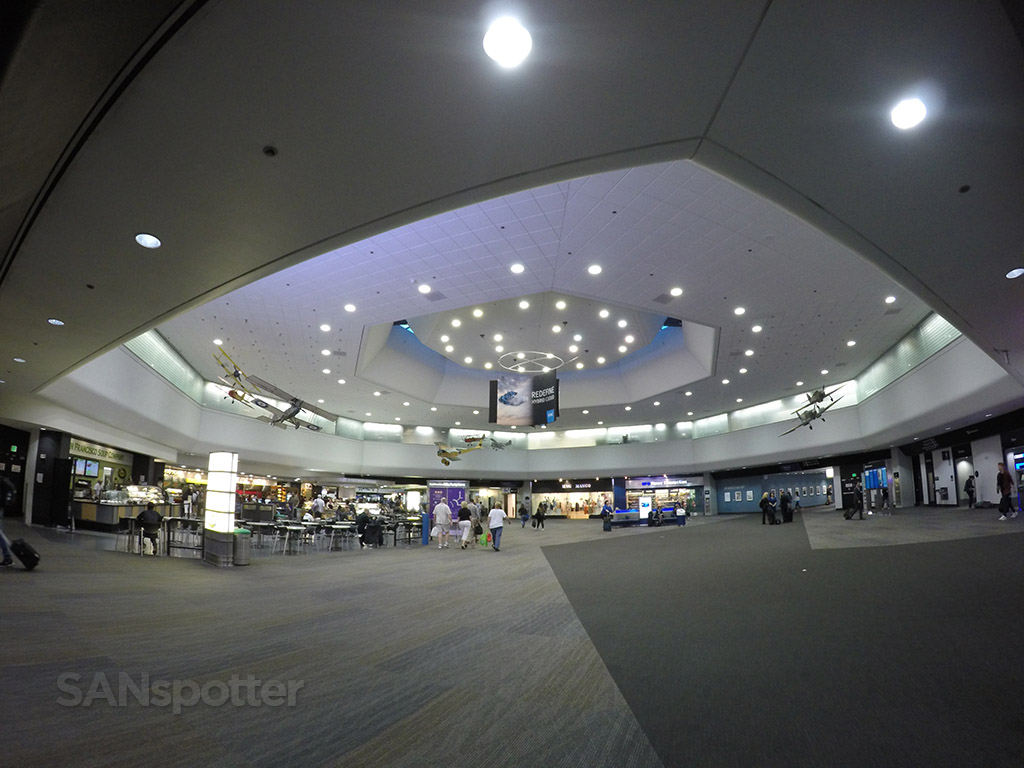 inside SFO airport terminal