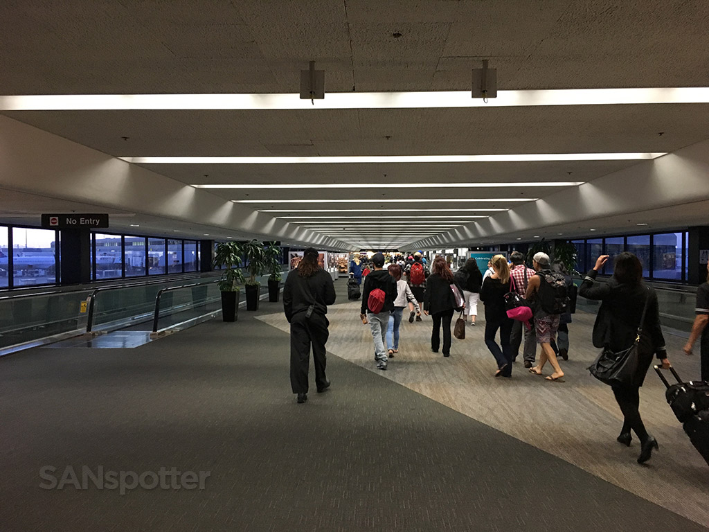walking through SFO