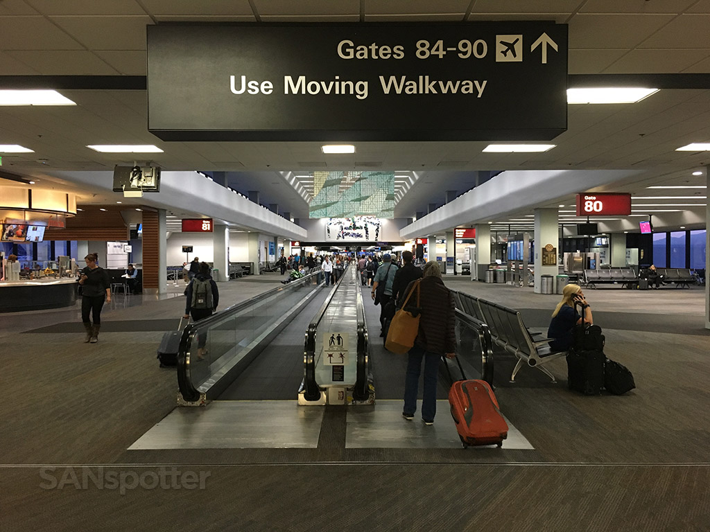 walking through san francisco airport