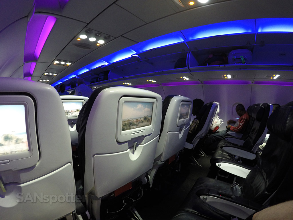 virgin america LED mood lighting