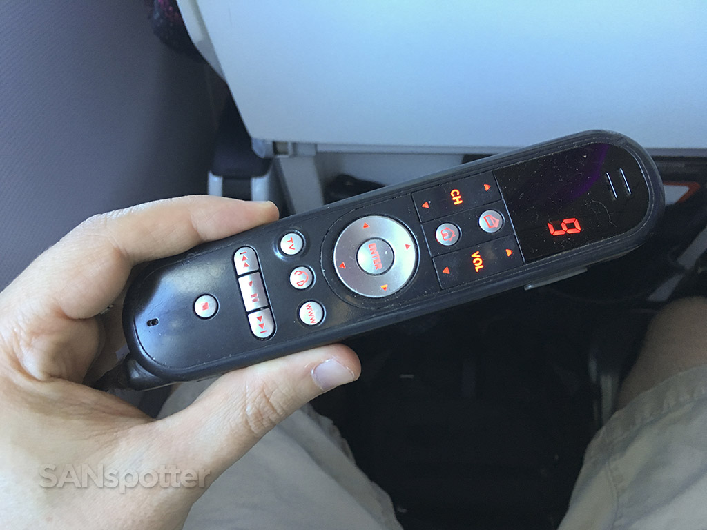 virgin america entertainment system remote
