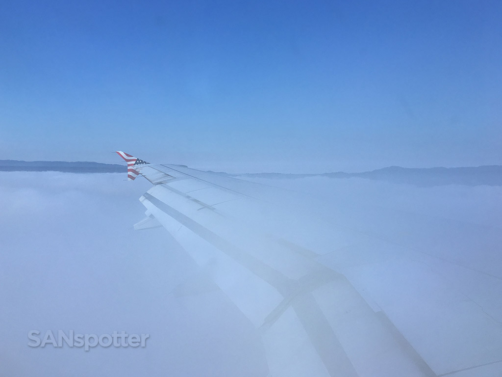 flying into the fog SFO