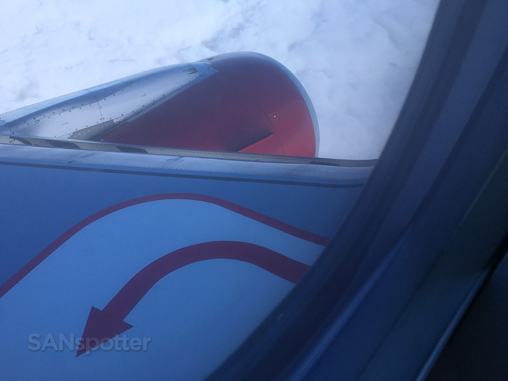 overcast descent virgin america a320