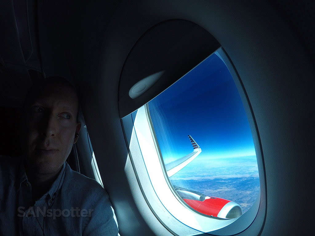 airplane selfie