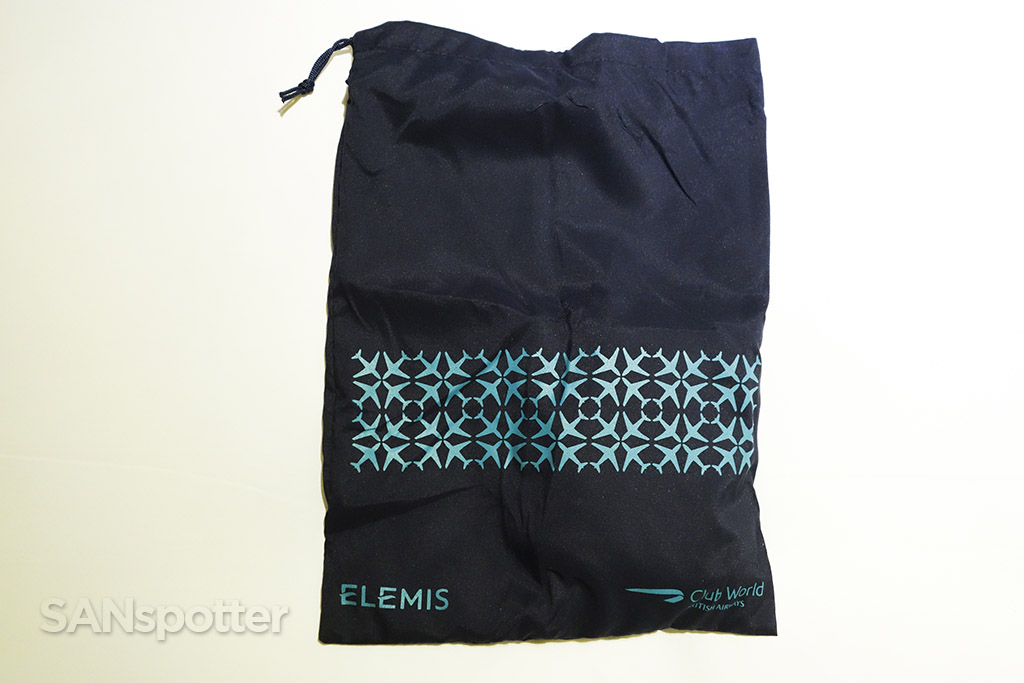 British Airways Club World ELEMIS amenity kit
