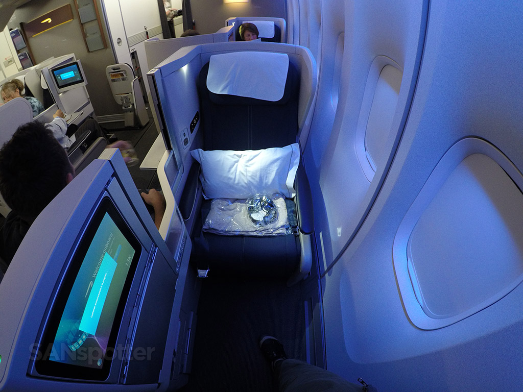 British Airways 747-400 Club World window seat