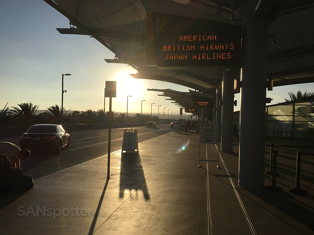san diego airport curbside departures level