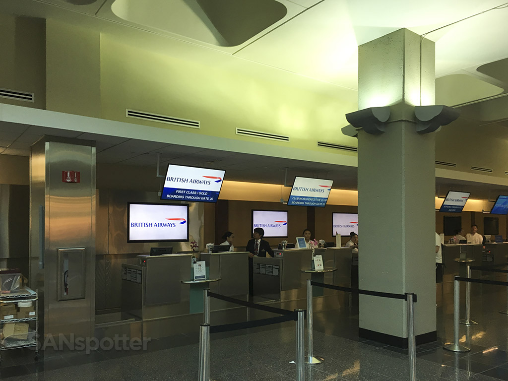British Airways check in counter san diego