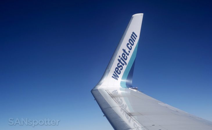 WestJet 737-700 main cabin (economy class) SAN-YYC – SANspotter