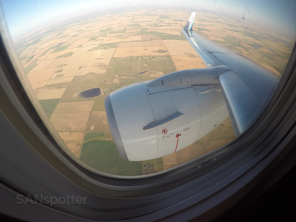 WestJet 737-700 main cabin (economy class) SAN-YYC – SANspotter