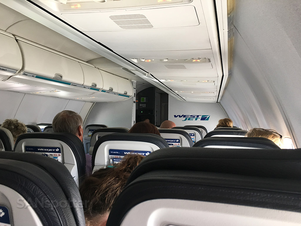WestJet 737-700 main cabin (economy class) SAN-YYC – SANspotter
