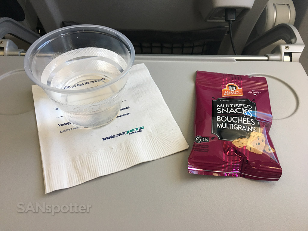 westjet inflight snack