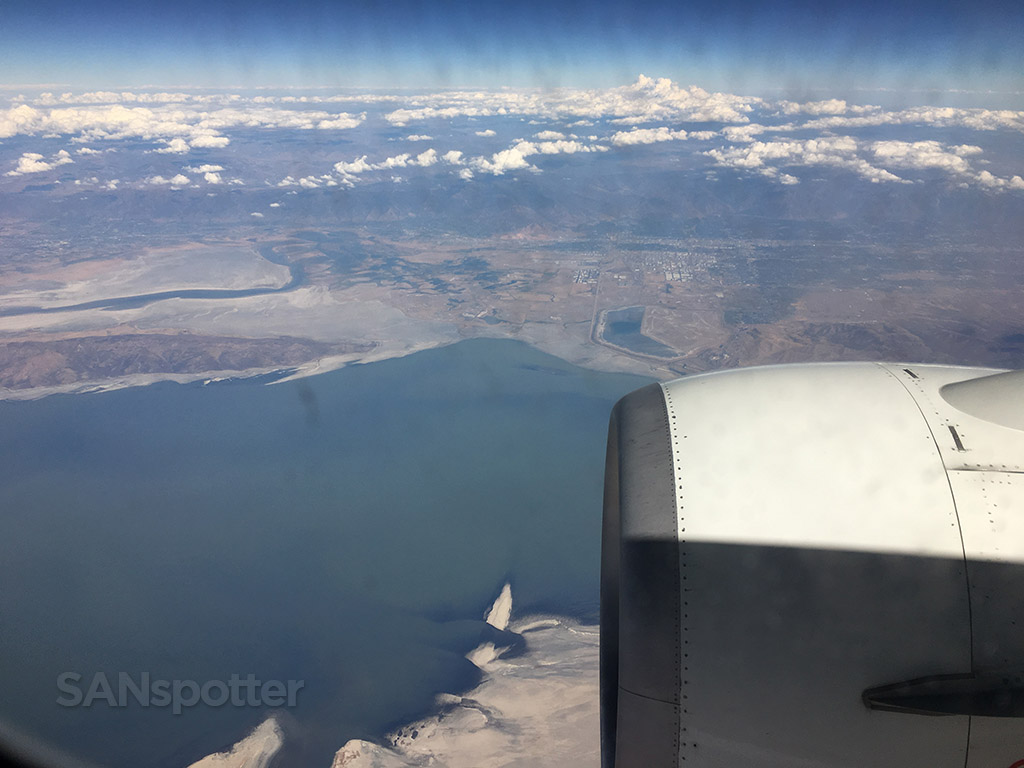 great salt lake from the air