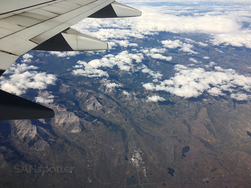 flying over montana
